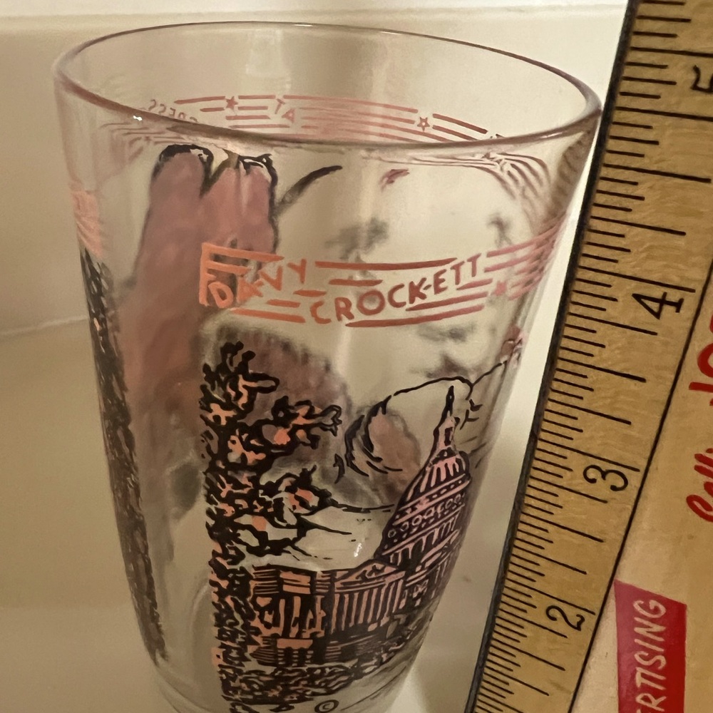 Davy Crockett Glass Tumbler